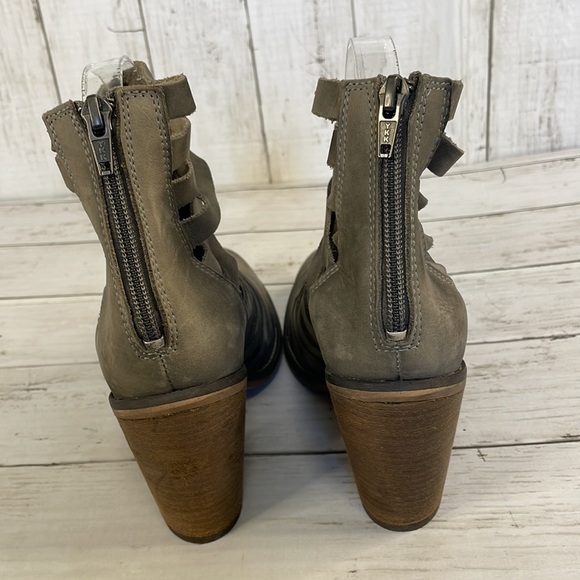 Free People Taupe Hybrid Strappy Heel Bootie - Picture 4 of 14